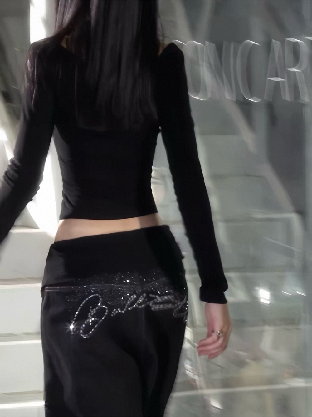 Black Women’s Jeans with special design